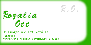 rozalia ott business card